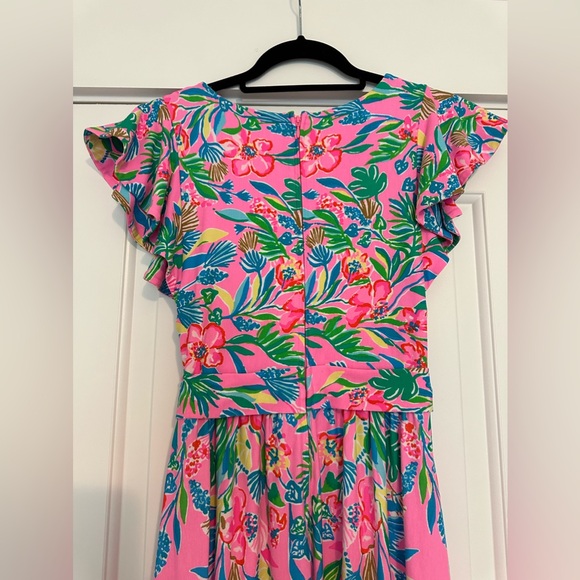 NWT Lilly Pulitzer® Verona Flutter Sleeve Maxi Dress - Picture 9 of 11